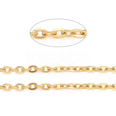 PVD Vacuum Plating 304 Stainless Steel Cable Chains CHS-K016-01G-1