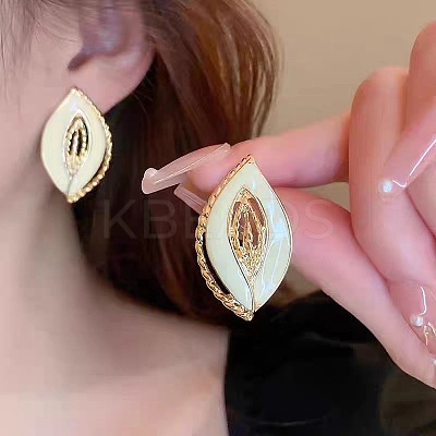 Alloy Enamel Stud Earrings FS-WGE0AD6-32-1