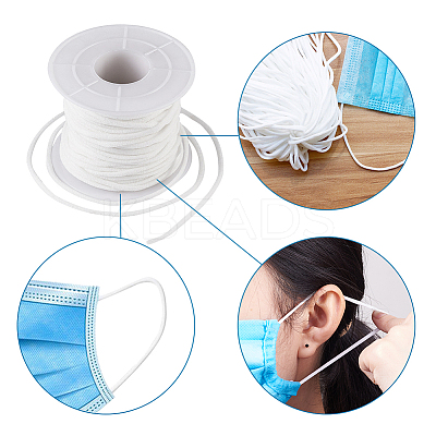 Flat Nylon Elastic Band for Mouth Cover Ear Loop OCOR-TA0001-06-20m-1