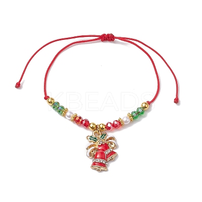 5Pcs 5 Styles Adjustable Electroplate Glass Braided Bead Bracelet Sets BJEW-JB10380-1