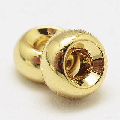 Brass Spacer Rondelle Beads KK-P130-112G-NR-1