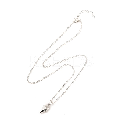 Rack Plating Alloy Heart Pendant Necklaces Sets NJEW-B081-08C-1