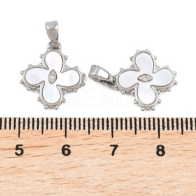 Brass Micro Pave Cubic Zirconia Pendants KK-H538-07P-1