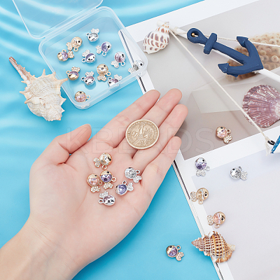24Pcs 6 Colors Alloy Charms FIND-PH0003-16-1