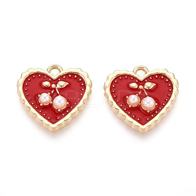 Alloy Enamel Pendants PALLOY-T092-37G-03-1