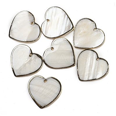 Natural Freshwater Shell Pendants BSHE-Z005-11-1