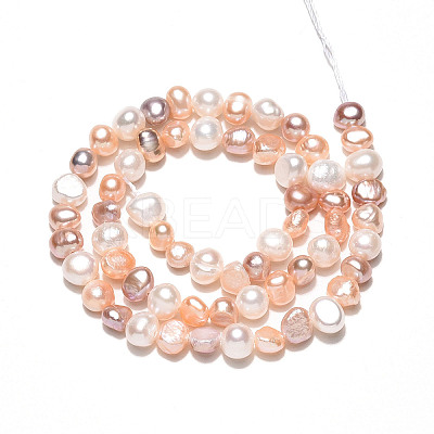 Natural Cultured Freshwater Pearl Beads Strands PEAR-N014-05M-1