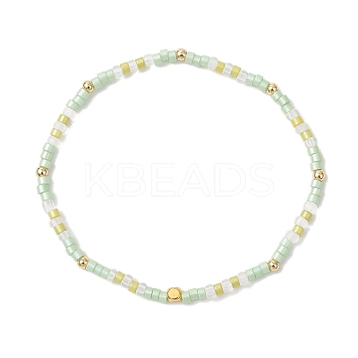 2Pcs Glass Seed Beaded Stretch Bracelets Sets for Women BJEW-MZ00296-03-1