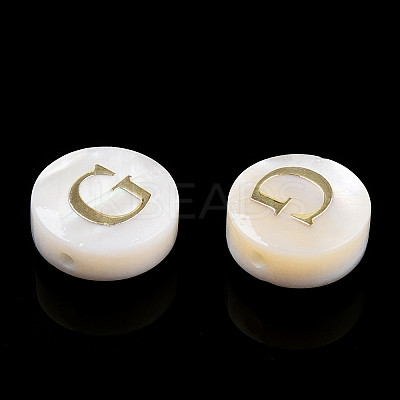 Natural Freshwater Shell Beads SHEL-N036-01G-1