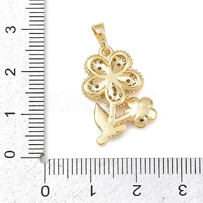Brass Micro Pave Cubic Zirconia Pendants LS-KK-H525-11G-1