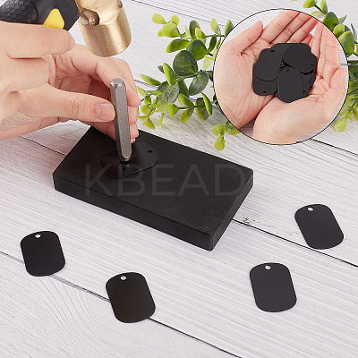 DIY Stamping Blank Tag Necklace Making Kit DIY-SC0020-84-1