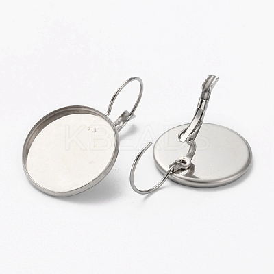Tarnish Resistant 304 Stainless Steel Leverback Earring Findings STAS-L253-005A-P-1