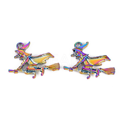 Rainbow Color Alloy Pendants PALLOY-S180-254-NR-1