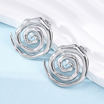 304 Stainless Steel Stud Earrings for Women EJEW-K306-15P-1