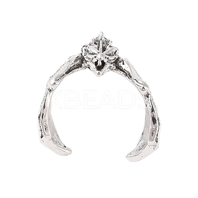 Dragon Alloy Open Cuff Rings for Women Men LS-RJEW-A045-02AS-1