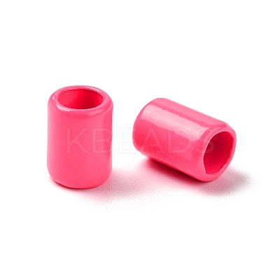 Column Rack Plating Spray Painted Alloy Beads for Jewelry Making X-PALLOY-F291-01-1