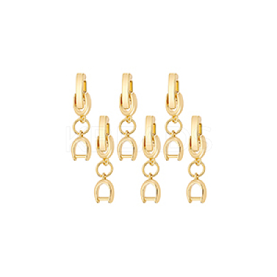 6Pcs Brass Watch Band Clasps DIY-BC0013-44A-G-1