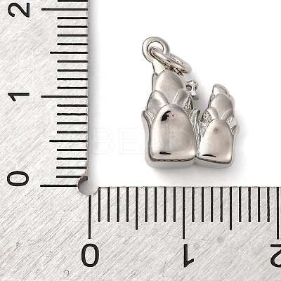 Brass Micro Pave Cubic Zirconia Pendants KK-P308-52P-1