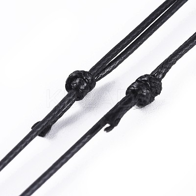 Adjustable Korean Waxed Polyester Cord Necklace Making AJEW-JB00493-01-1