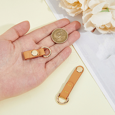 Leather Short Suspension Clasps PURS-WH0008-13B-1