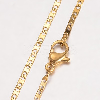 304 Stainless Steel Necklace X-MAK-K062-11B-G-1