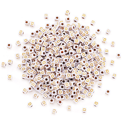 Opaque Acrylic Beads MACR-TAG0001-07D-1