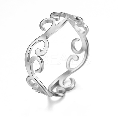304 Stainless Steel Finger Rings for Women FS-WGFE90D-05-1