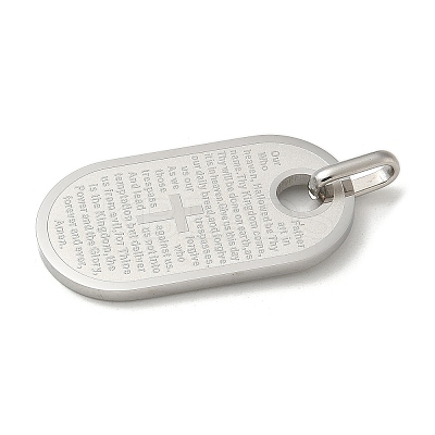 Anti-Tarnish 304 Stainless Steel Pendants STAS-G346-18P-1