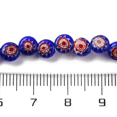 Handmade Millefiori Lampwork Beads Strands LAMP-G164-11A-1