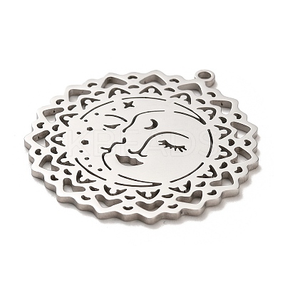 Non-Tarnish 304 Stainless Steel Pendants STAS-B054-09P-1