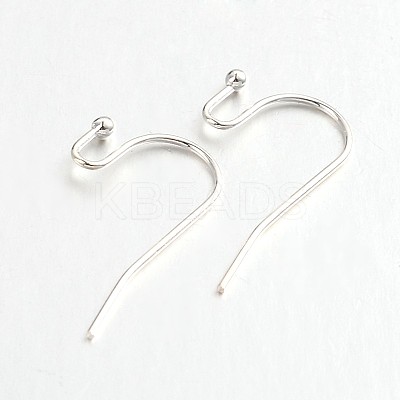Brass Earring Hooks for Earring Designs KK-M142-01S-RS-1