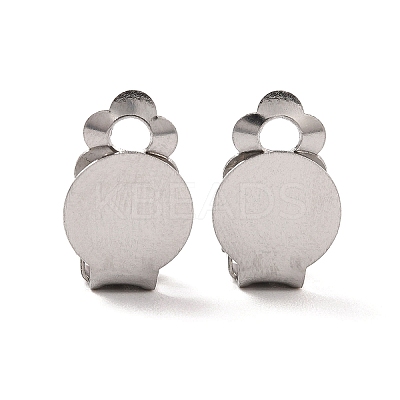 Non-Tarnish 316 Stainless Steel Clip-on Earring Fibdings LS-X-STAS-I187-04A-P-1
