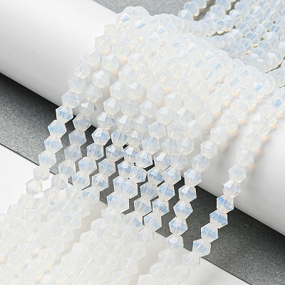 Imitation Jade Glass Beads Strands GLAA-F029-J4mm-05-1