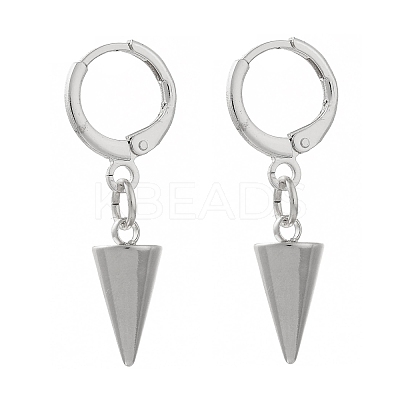 Brass Huggie Hoop Earring EJEW-JE04248-01-1