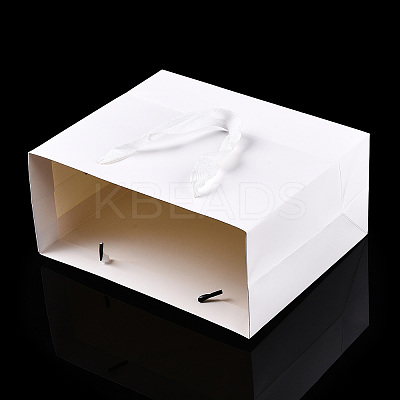 Rectangle Paper Bags with Rope Handles CARB-L011-02B-06-1