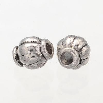 Barrel Tibetan Silver Spacer Beads X-A575-NF-1