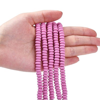 Handmade Polymer Clay Beads Strands X-CLAY-N008-008B-1