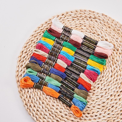 447 Colors Embroidery Cross Stitch Floss Polyester OCOR-WH0012-B01-B-1