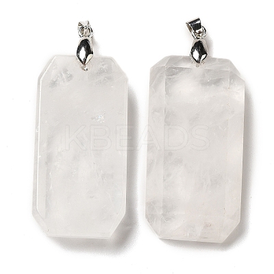 Natural Quartz Crystal Pendants G-H286-05P-01-1