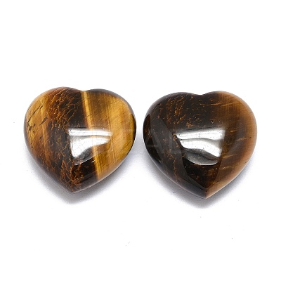 Natural Tiger Eye Heart Love Stone LS-G-H268-F03-1