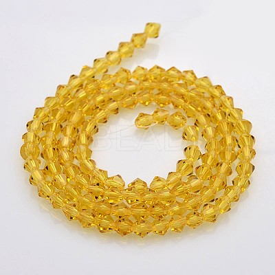 Bicone Glass Beads Strands LS-EGLA-P016-4mm-07-1
