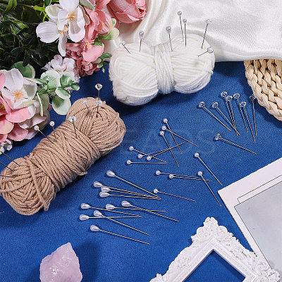 480Pcs 3 Styles Plastic Pins FIND-CA0011-41-1
