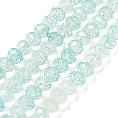 Transparent Crackle Glass Beads Strands LS-CCG-L050-01A-07-1