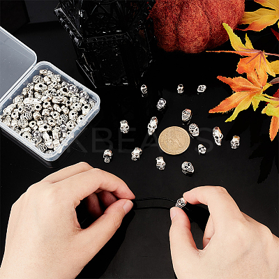 96Pcs 12 Style Tibetan Style Alloy Beads FIND-AR0004-02-1