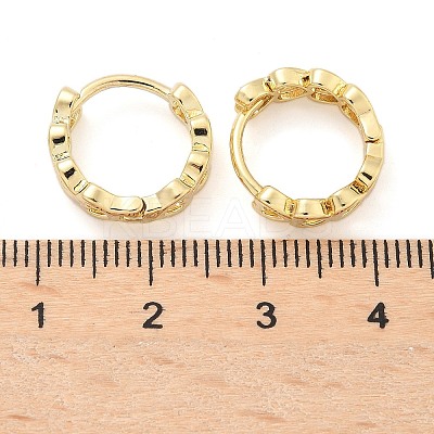 Hollow Heart Brass Hoop Earrings EJEW-Z102-17G-1