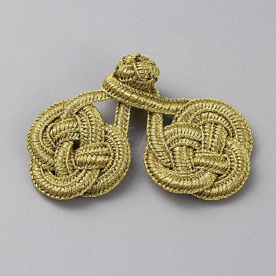 Handmade Chinese Frogs Knots Buttons BUTT-WH0027-27-1