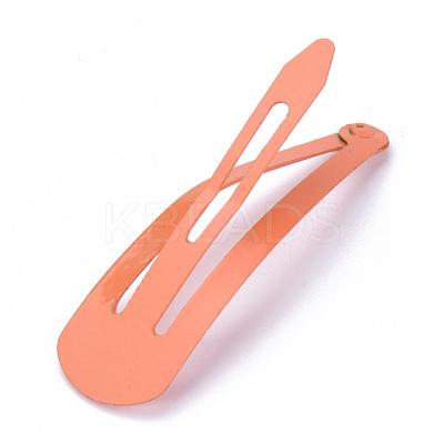 Spray Painted Iron Snap Hair Clips X-OHAR-S195-16B-1