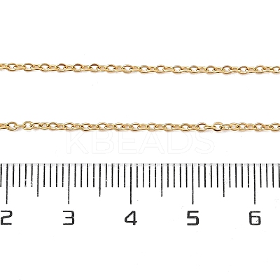 304 Stainless Steel Cable Chains Necklace for Men Women NJEW-N050-A03-G15-1