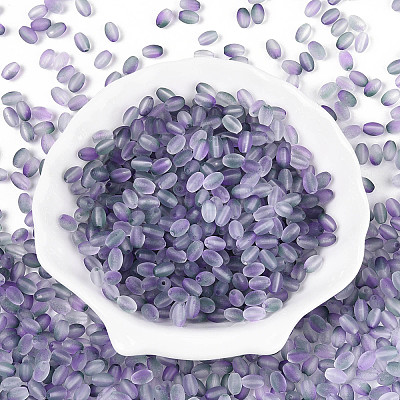 Frosted Glass Seed Beads SEED-N008-05I-1
