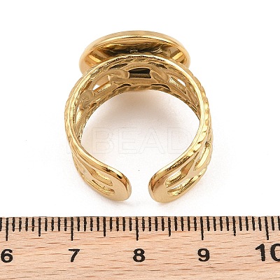 304 Stainless Steel Cuff Ring Components SA-CBA82C8-01E-G-1